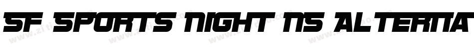 SF Sports Night NS Alternate字体转换